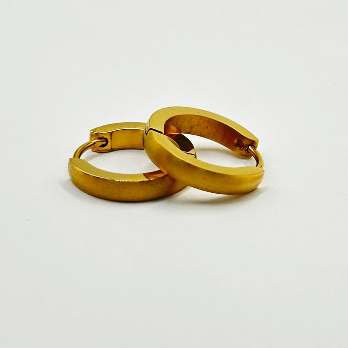 Швензы матовые размер 15,8*3мм цвет золото